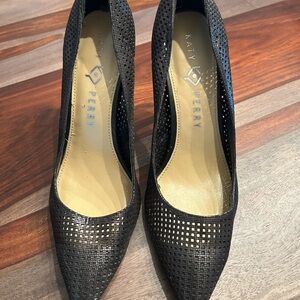 Katy Perry Collections Black Textured Heels